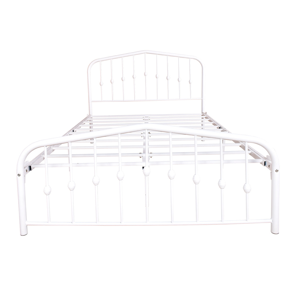 Queen/Full Metal Frame Platform Bed with Headboard and Footboard
