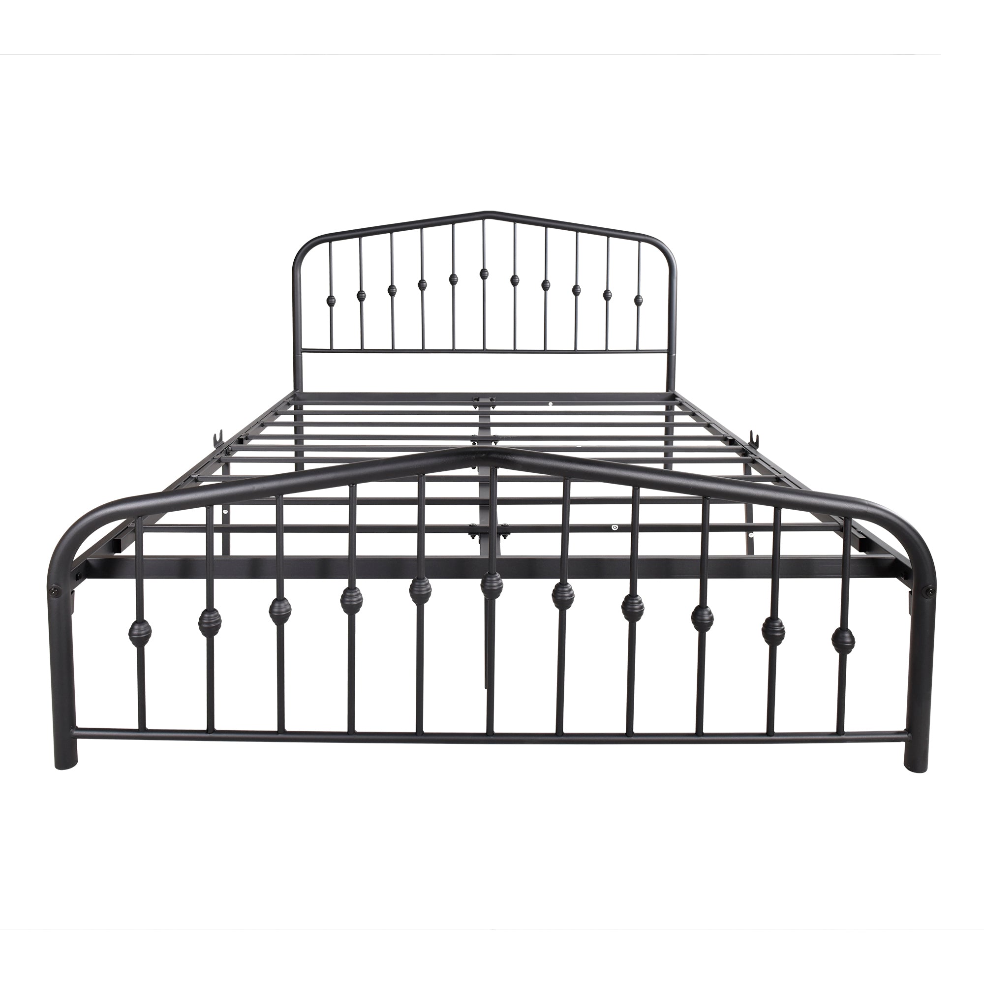 Queen/Full Metal Frame Platform Bed with Headboard and Footboard