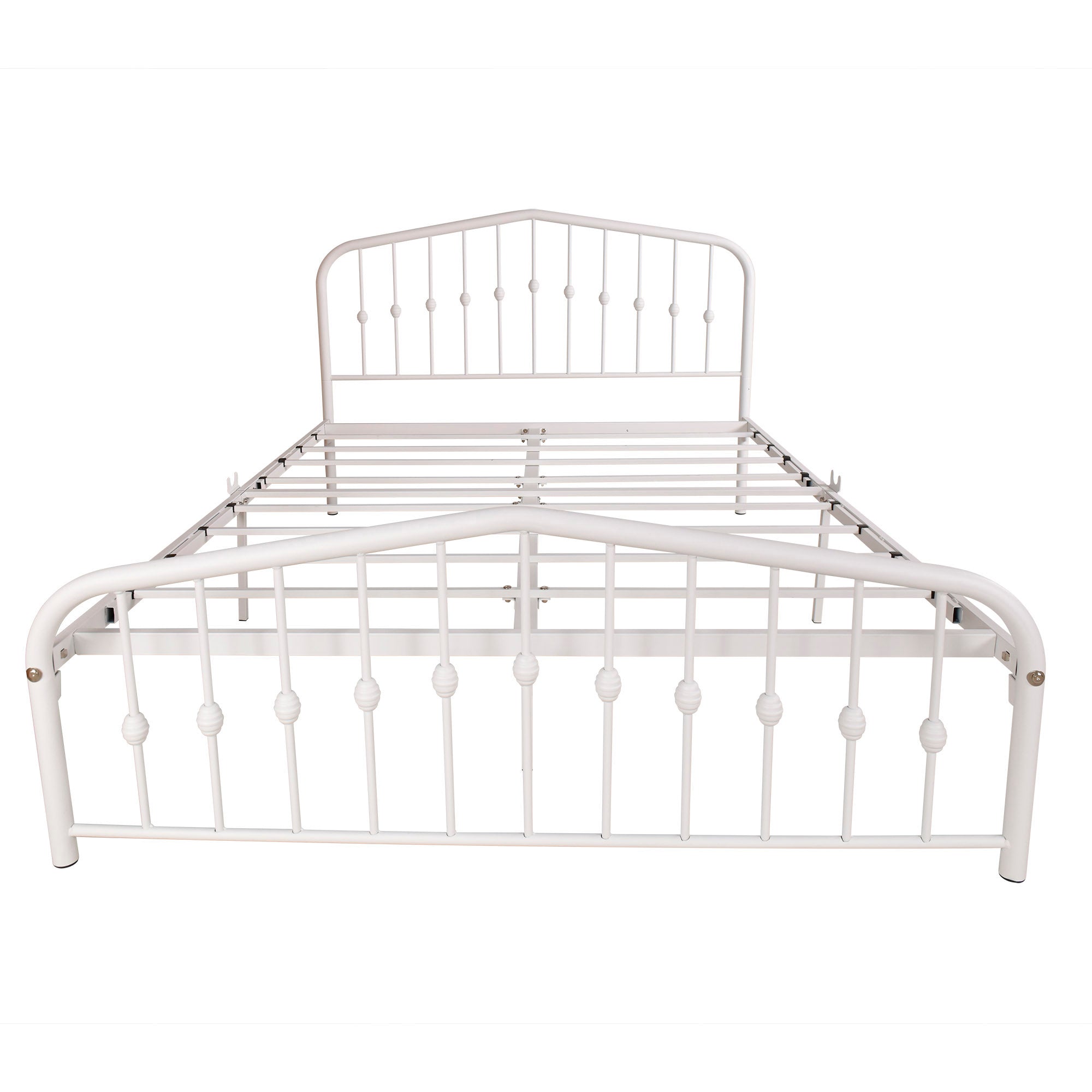 Queen/Full Metal Frame Platform Bed with Headboard and Footboard