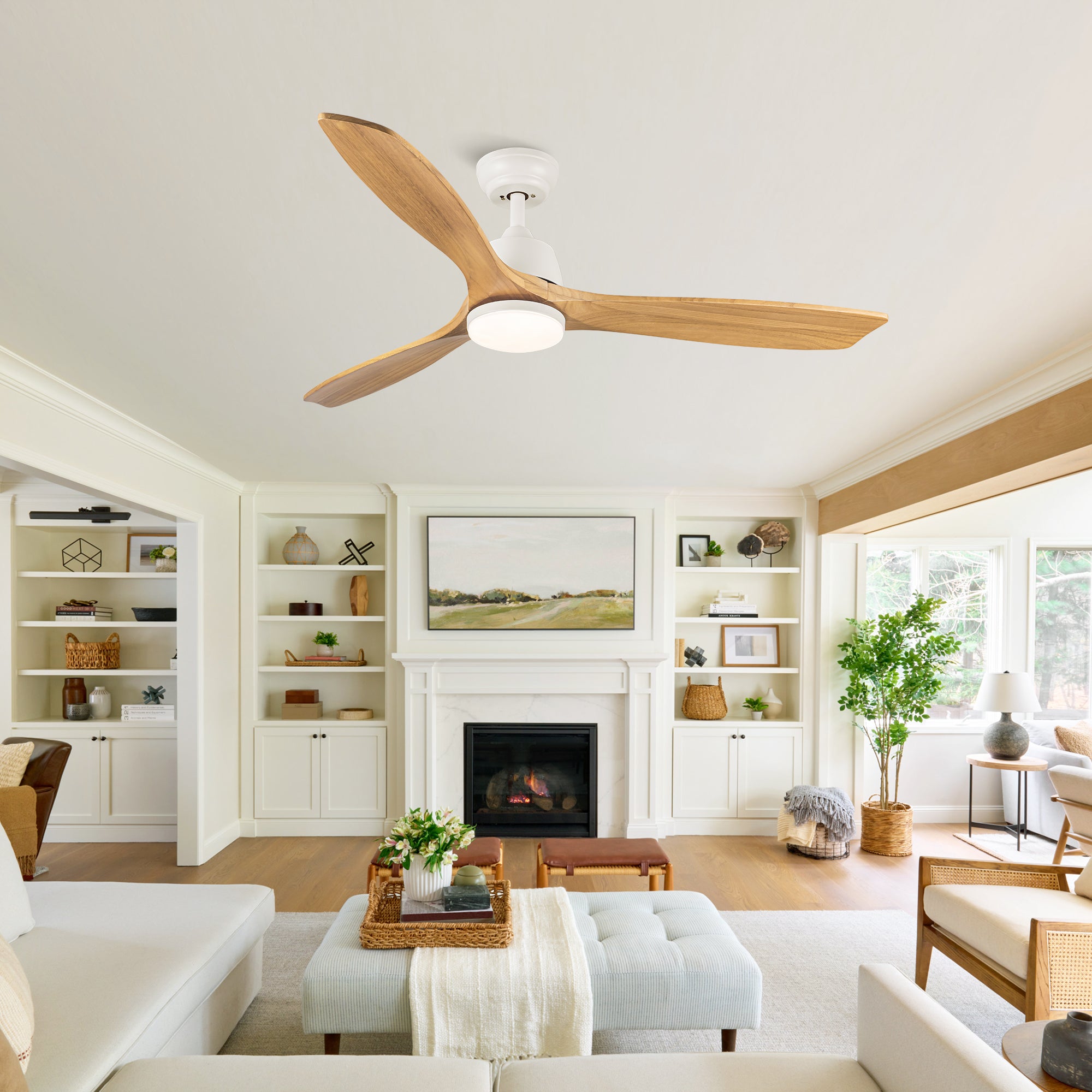 52" Ceiling Fan Light with Remote Control