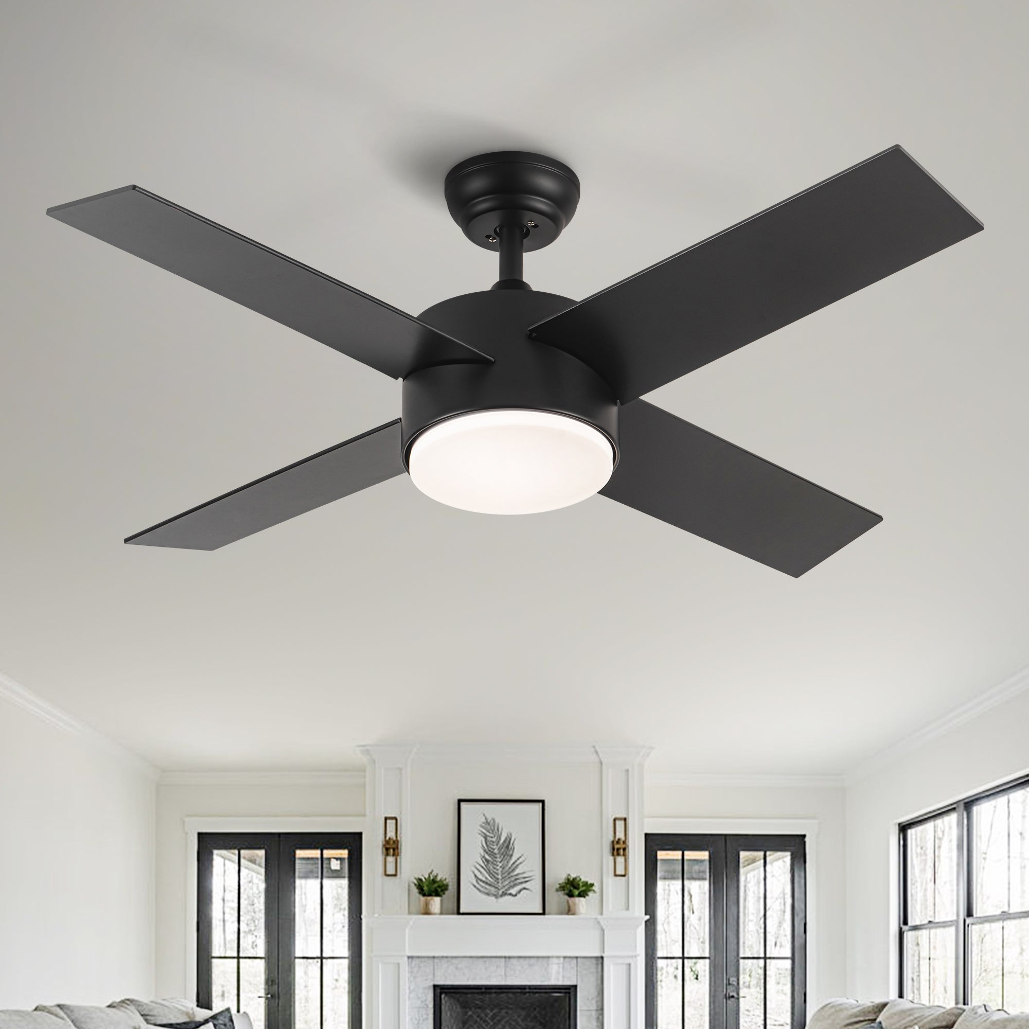 44" Ceiling Fan Light with Remote Control