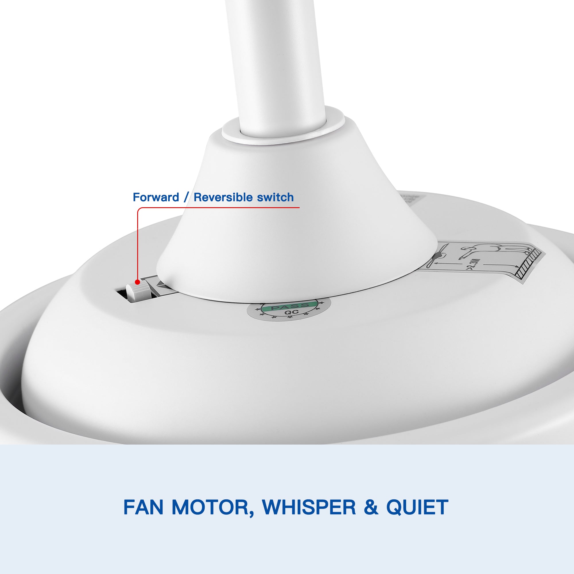 44" Ceiling Fan Light with Remote Control