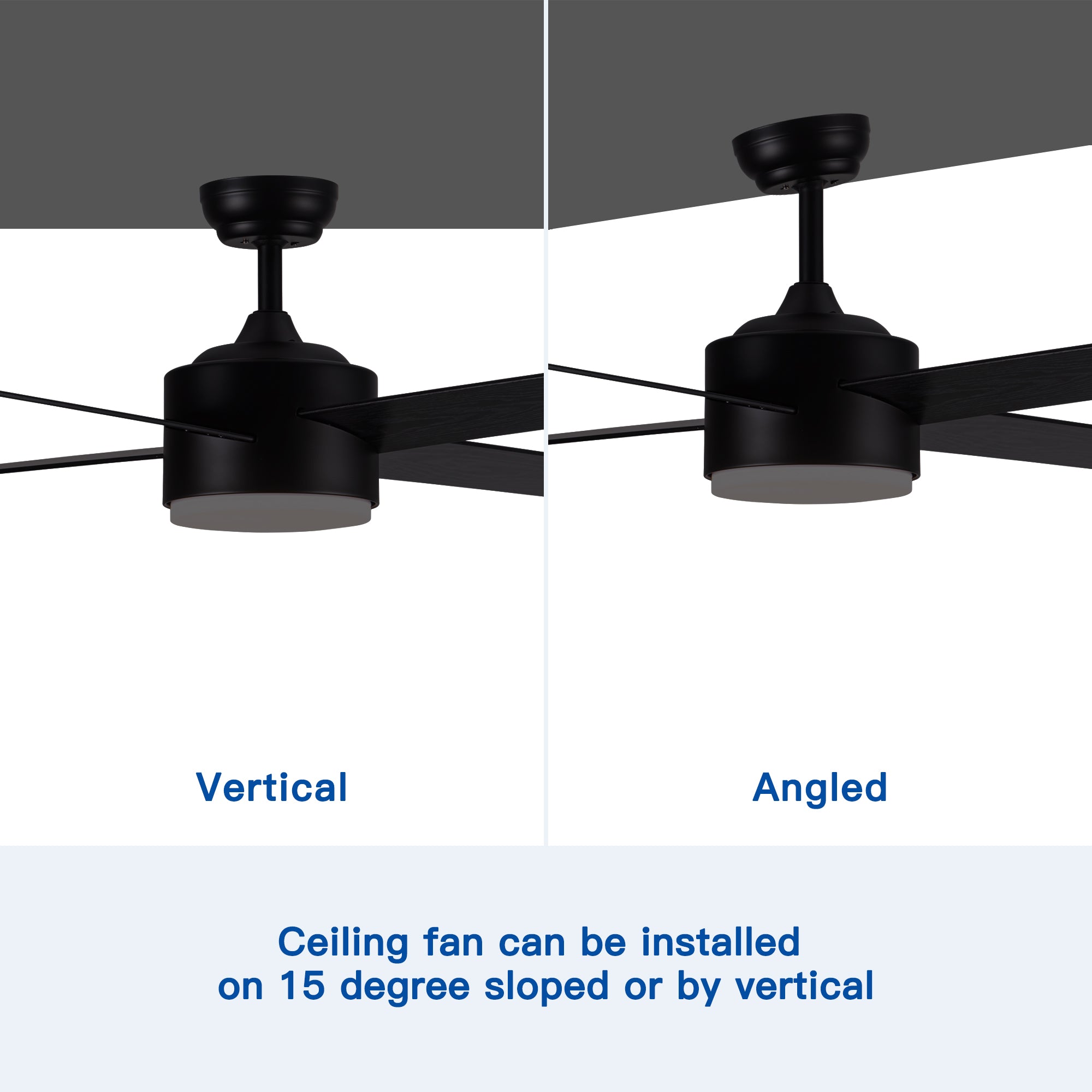 44" Ceiling Fan Light with Remote Control