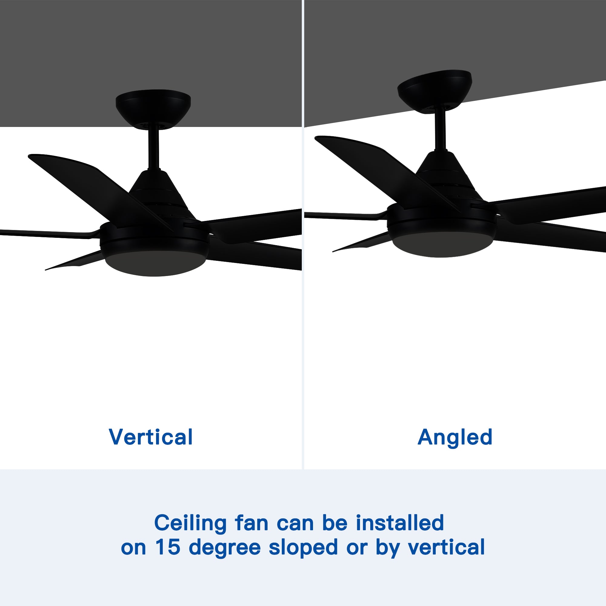 48" Ceiling Fan Light with Remote Control