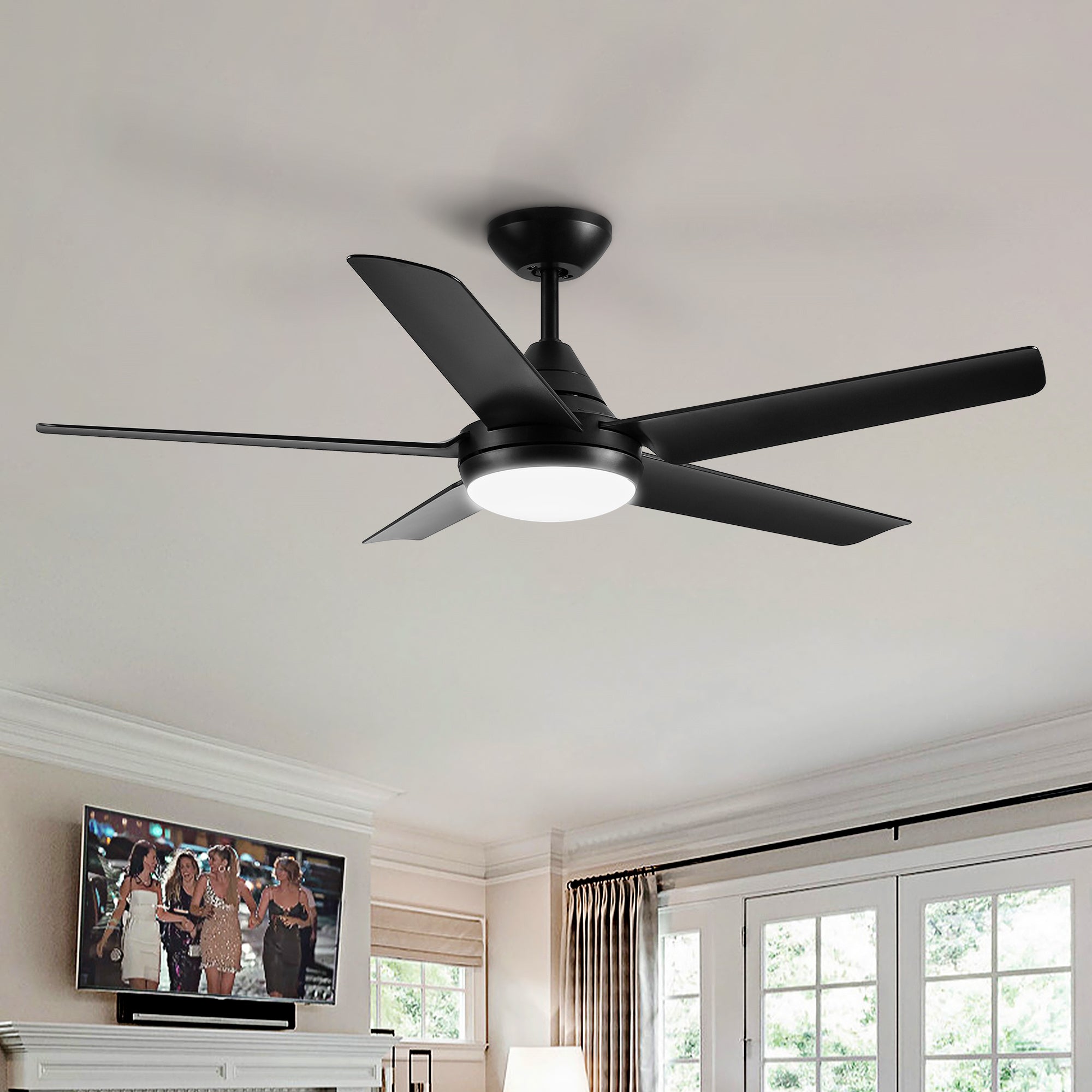 48" Ceiling Fan Light with Remote Control