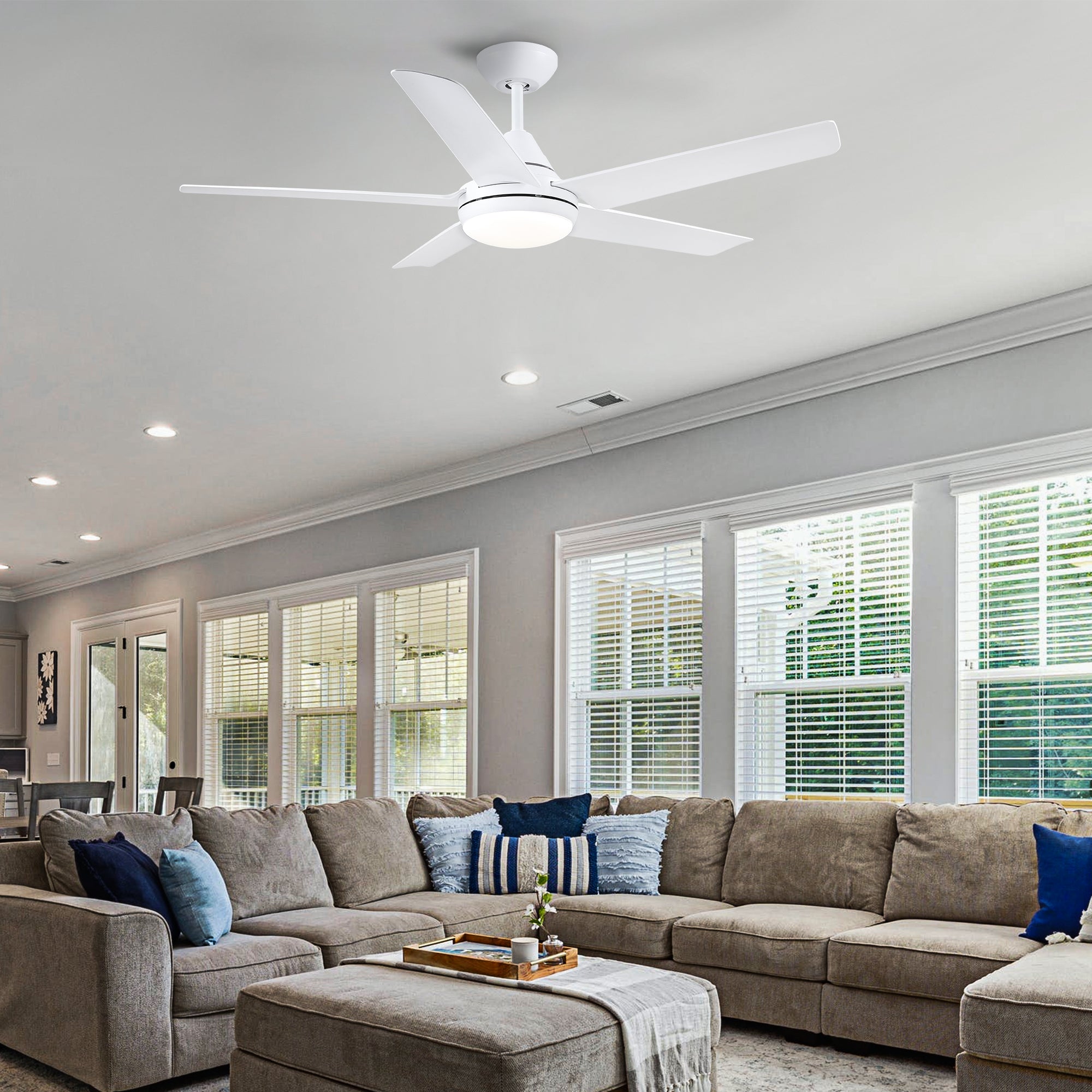 48" Ceiling Fan Light with Remote Control