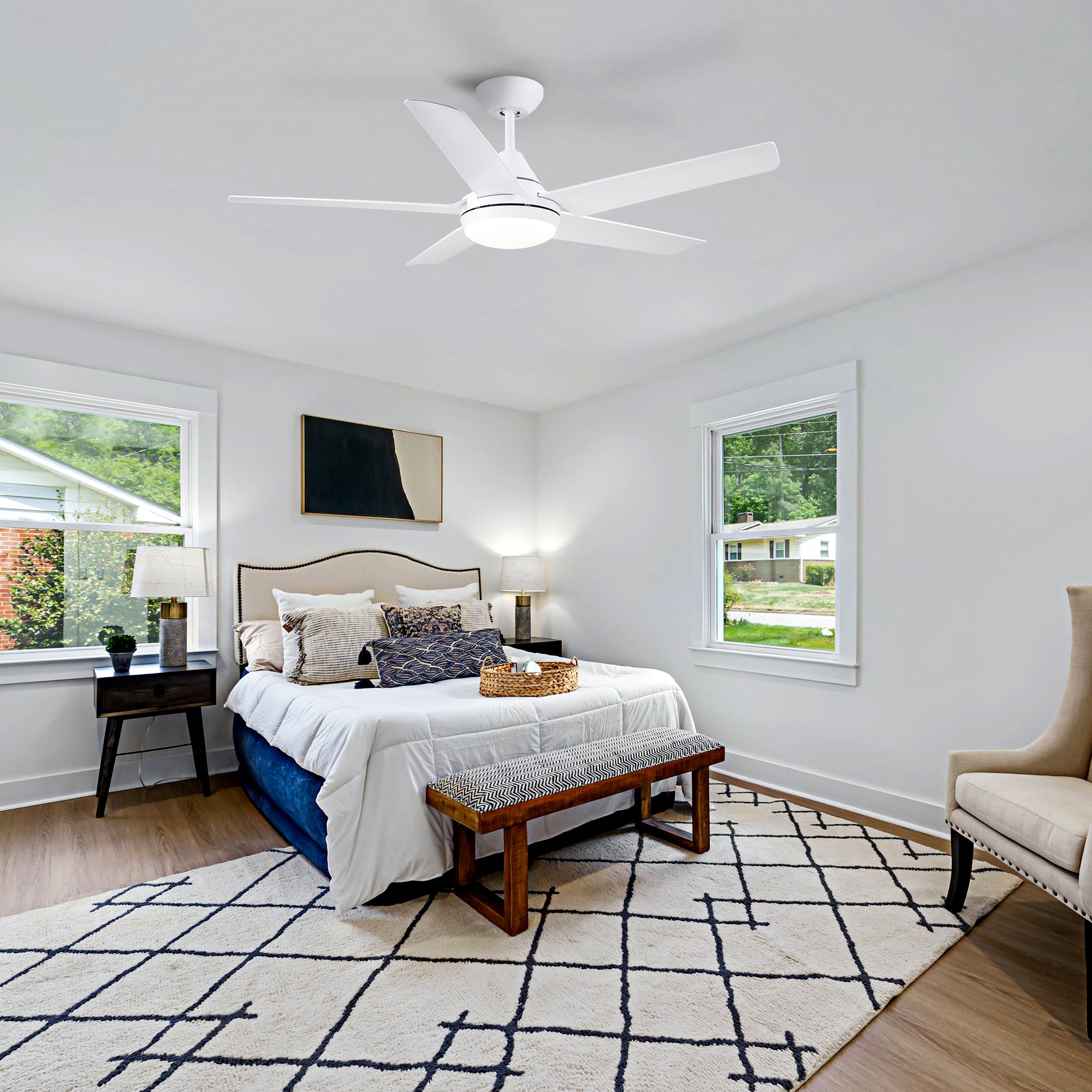 48" Ceiling Fan Light with Remote Control