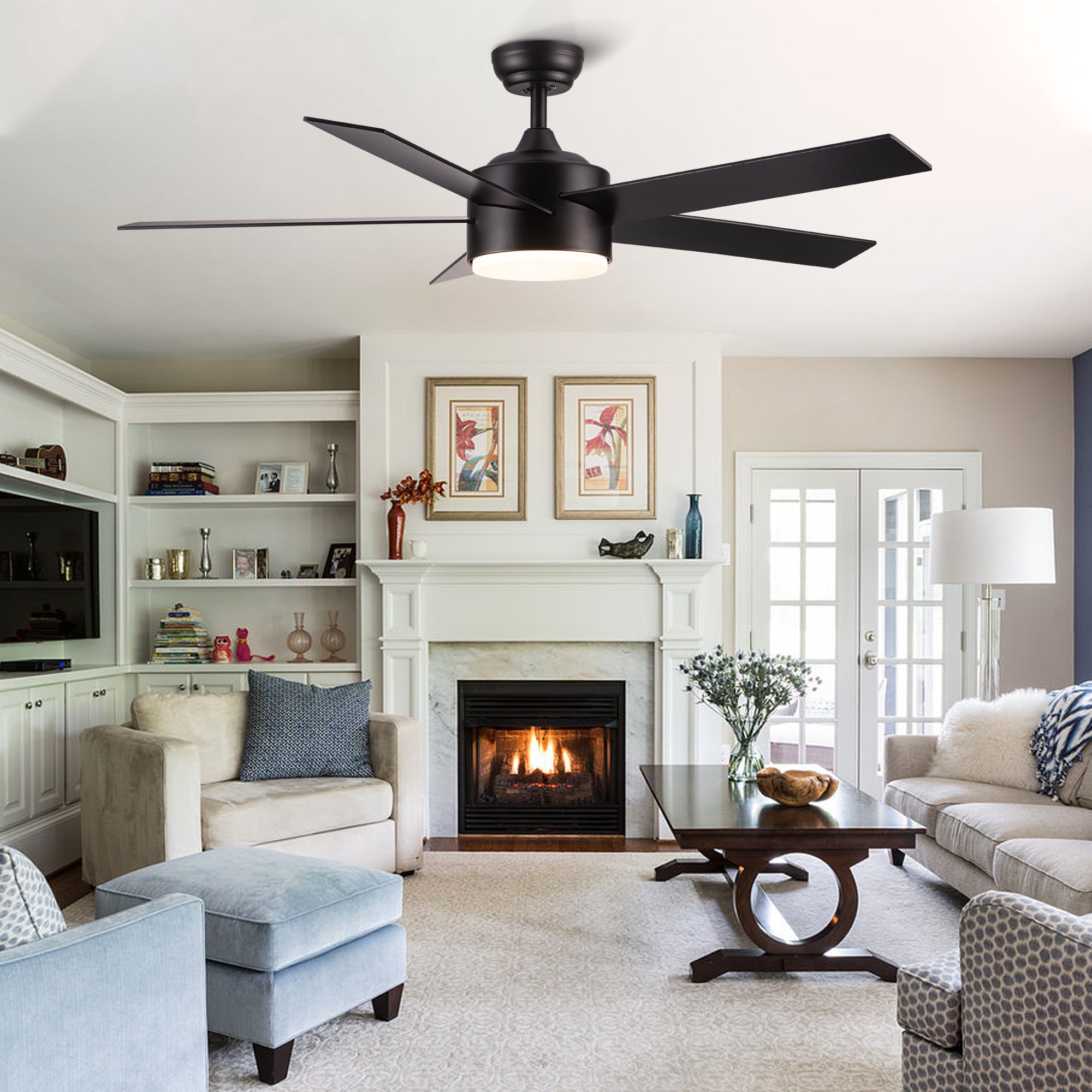 52" Ceiling Fan Light with Remote Control