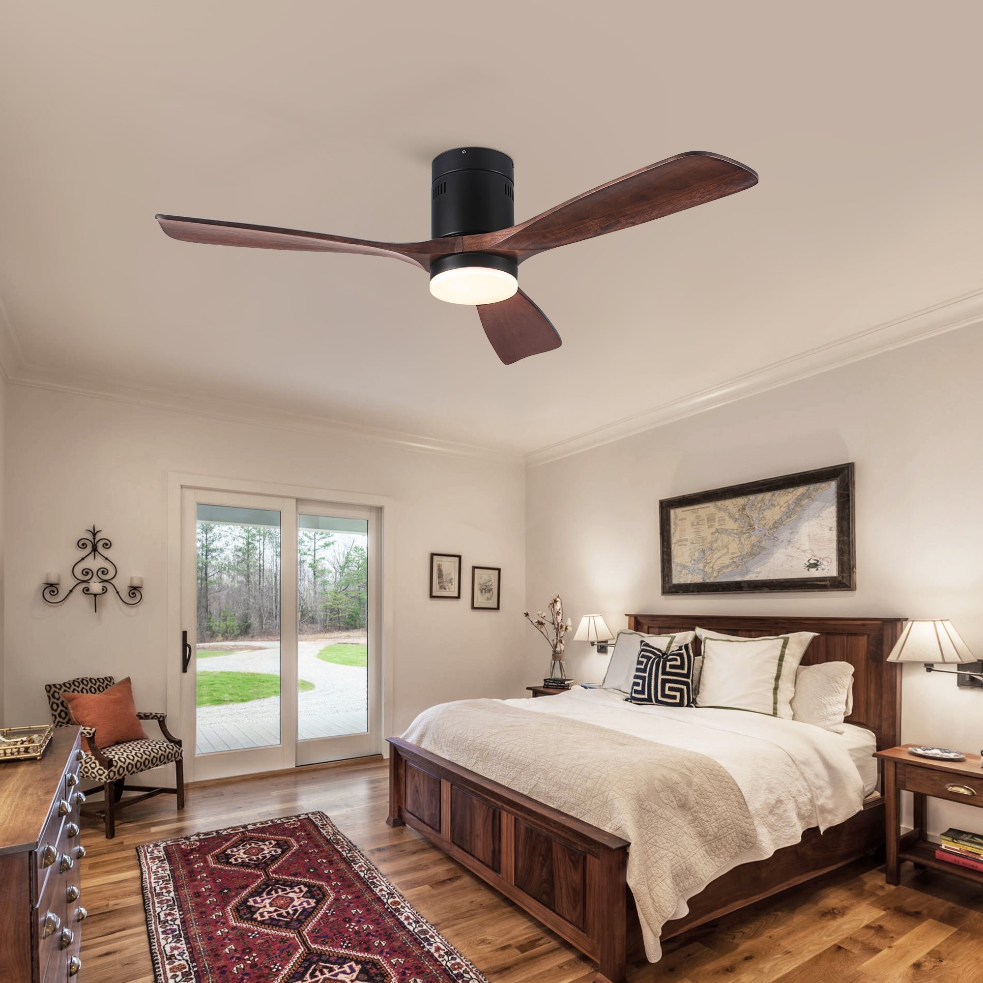 52" Ceiling Fan Light with Remote Control