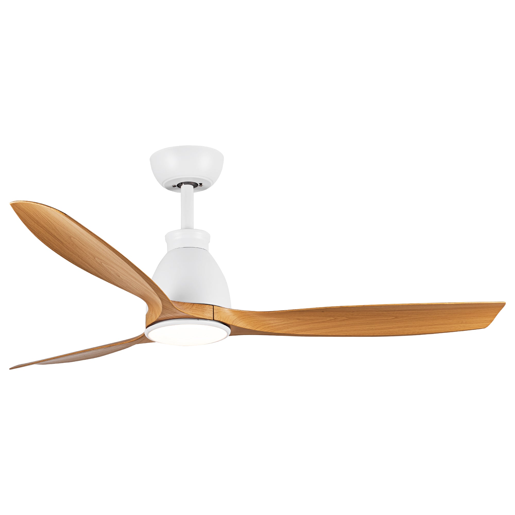 52" Ceiling Fan Light with Wood Grain Blade