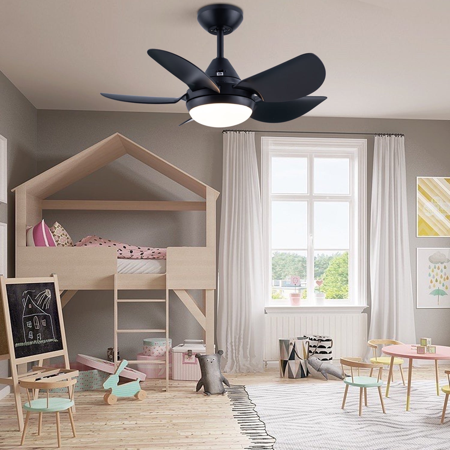 30" Ceiling Fan Light with Remote Control