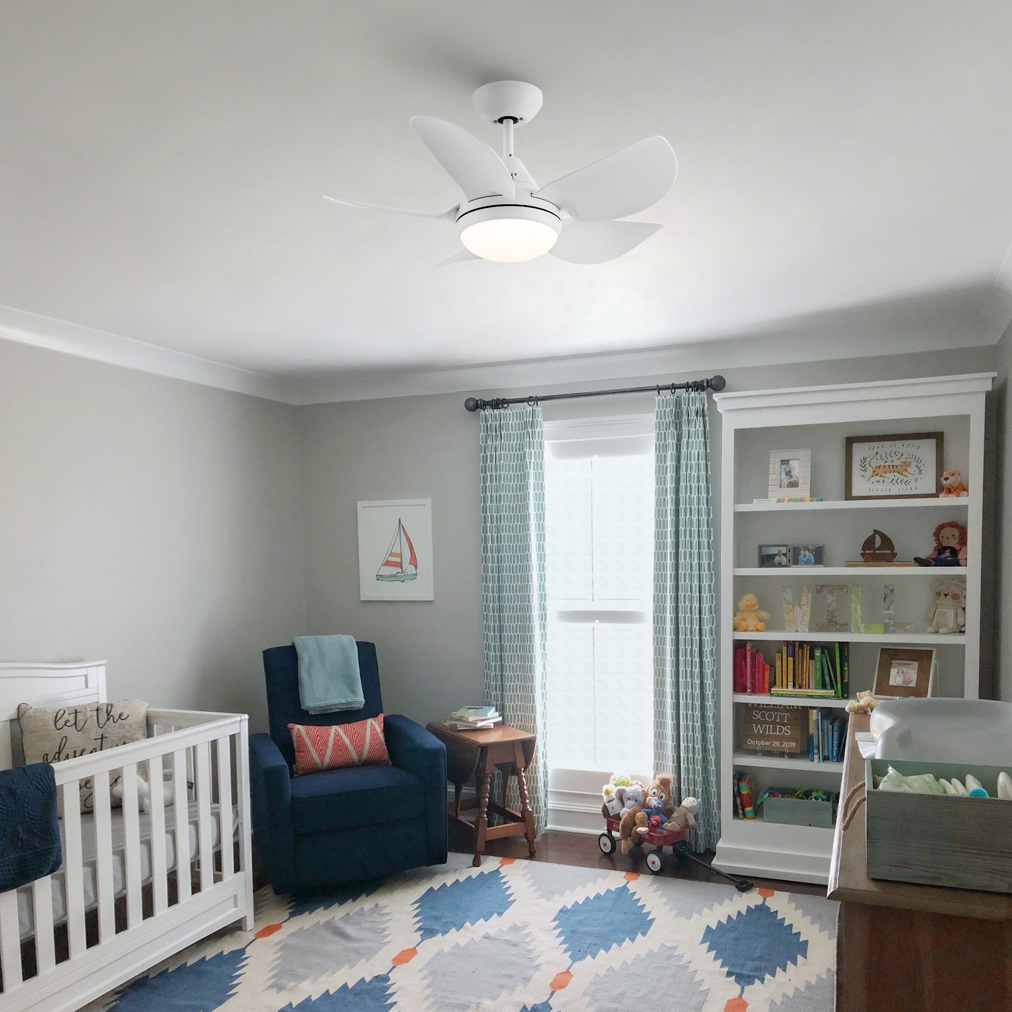 30" Ceiling Fan Light with Remote Control