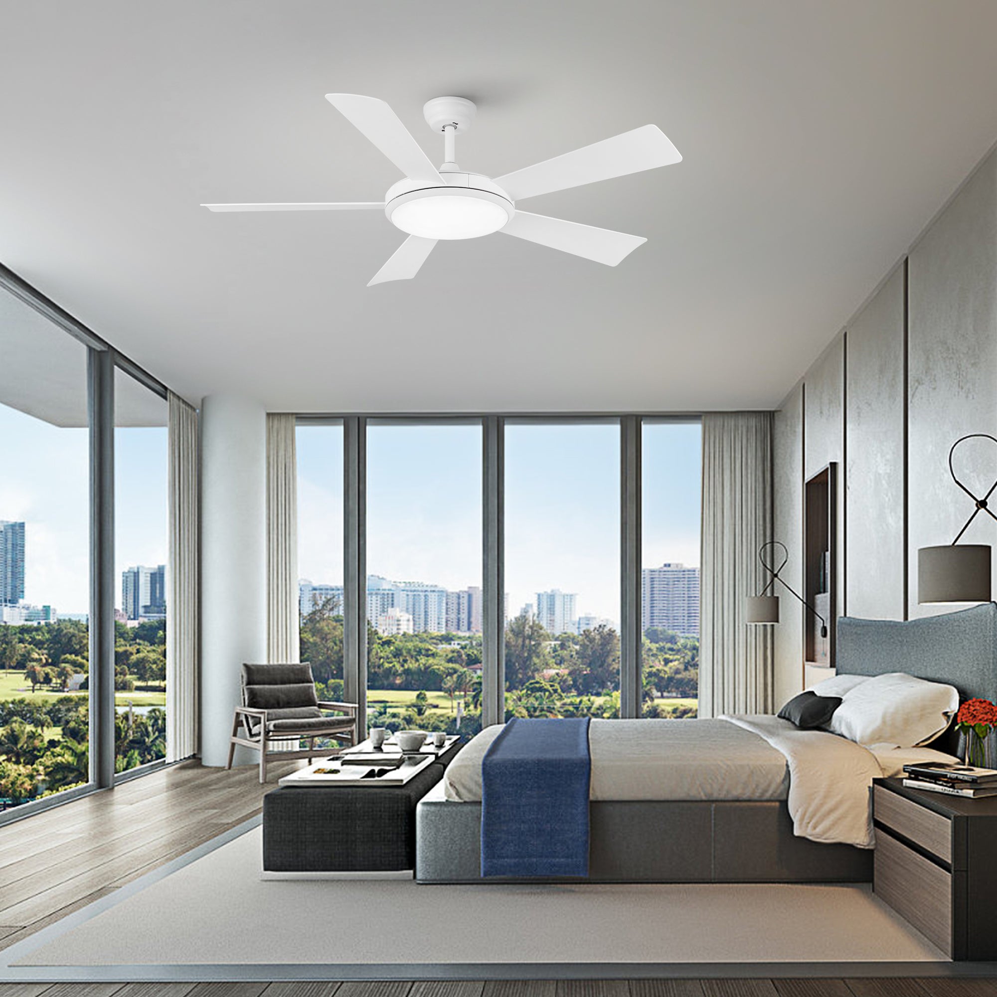 52" Ceiling Fan Light with Remote Control