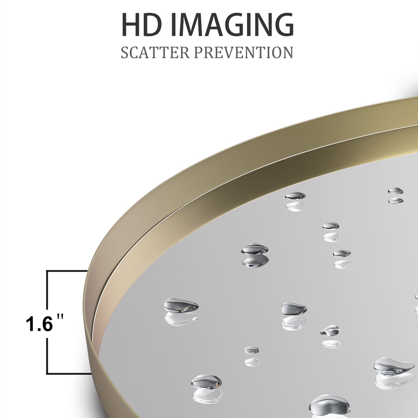 Round Framed Wall Mounted Bathroom Vanity Mirror
