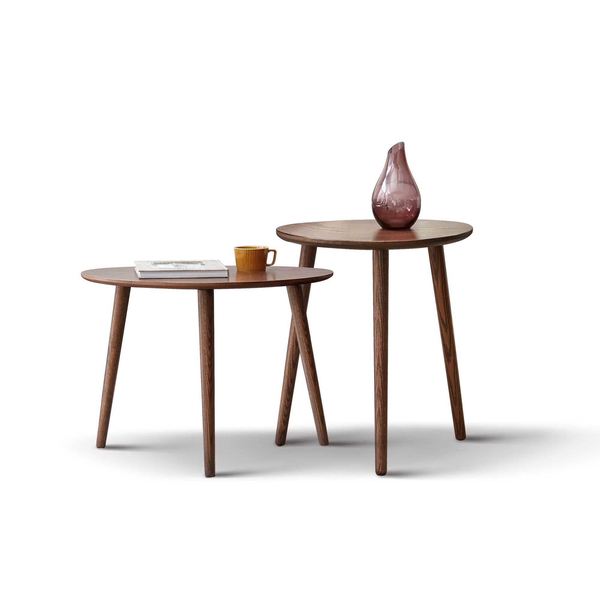 Solid Oak Wooden Coffee Table for Living Room