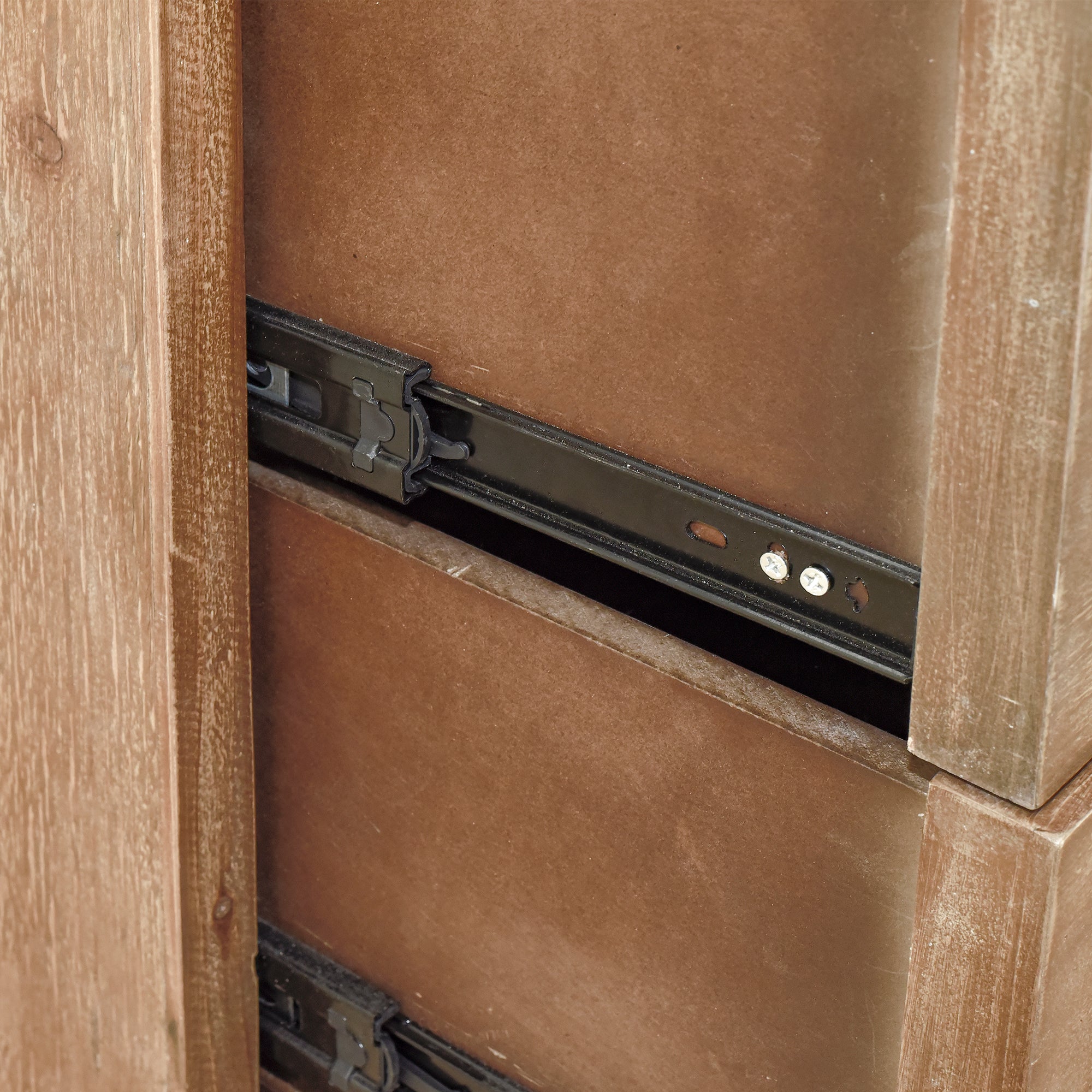 28" Tall Wood 3-drawer Accent Cabinet in Natural