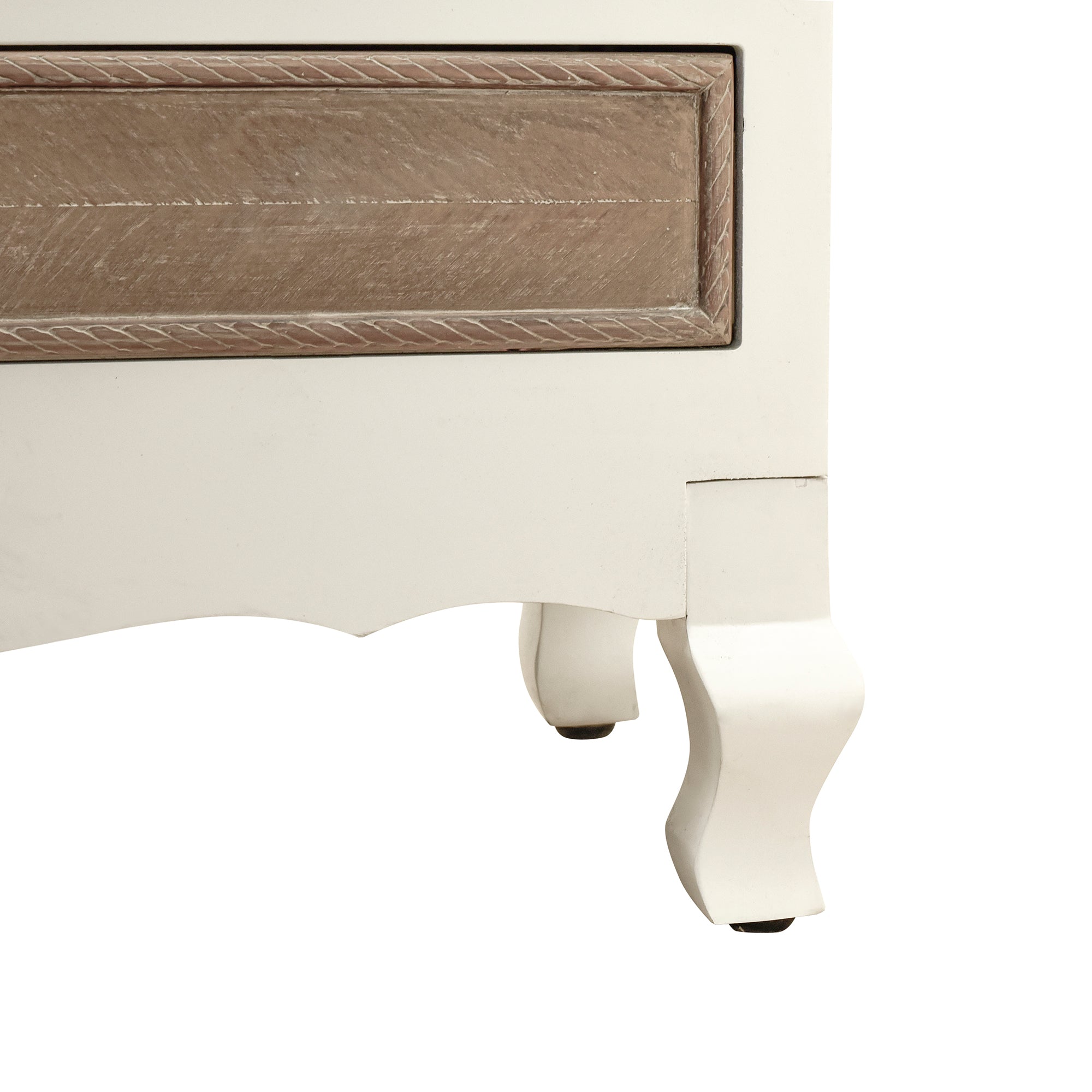 30" Tall Wood 5-drawer Accent Cabinet in Natural