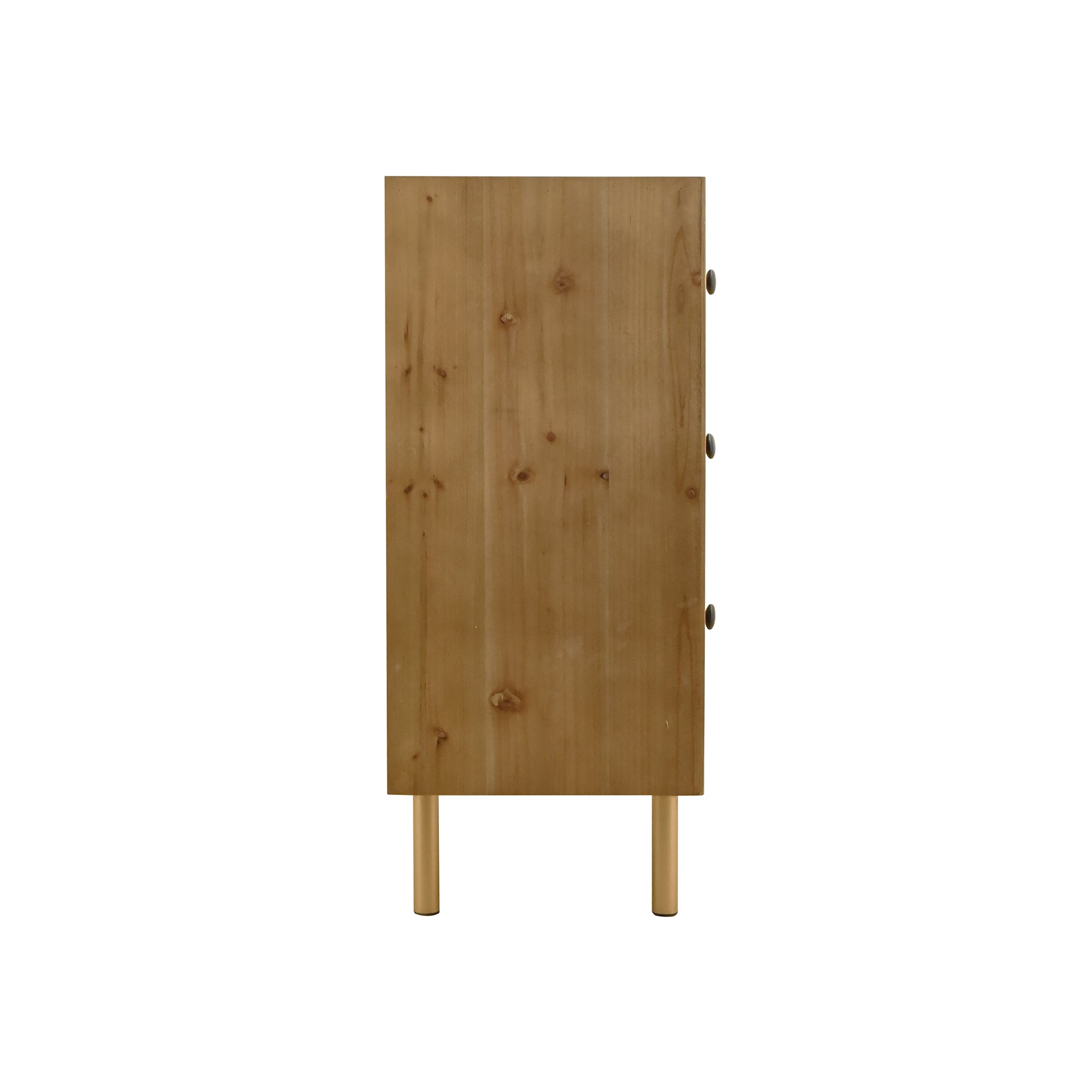 28" Tall Wood 3-drawer Bachelors Chest in Natural
