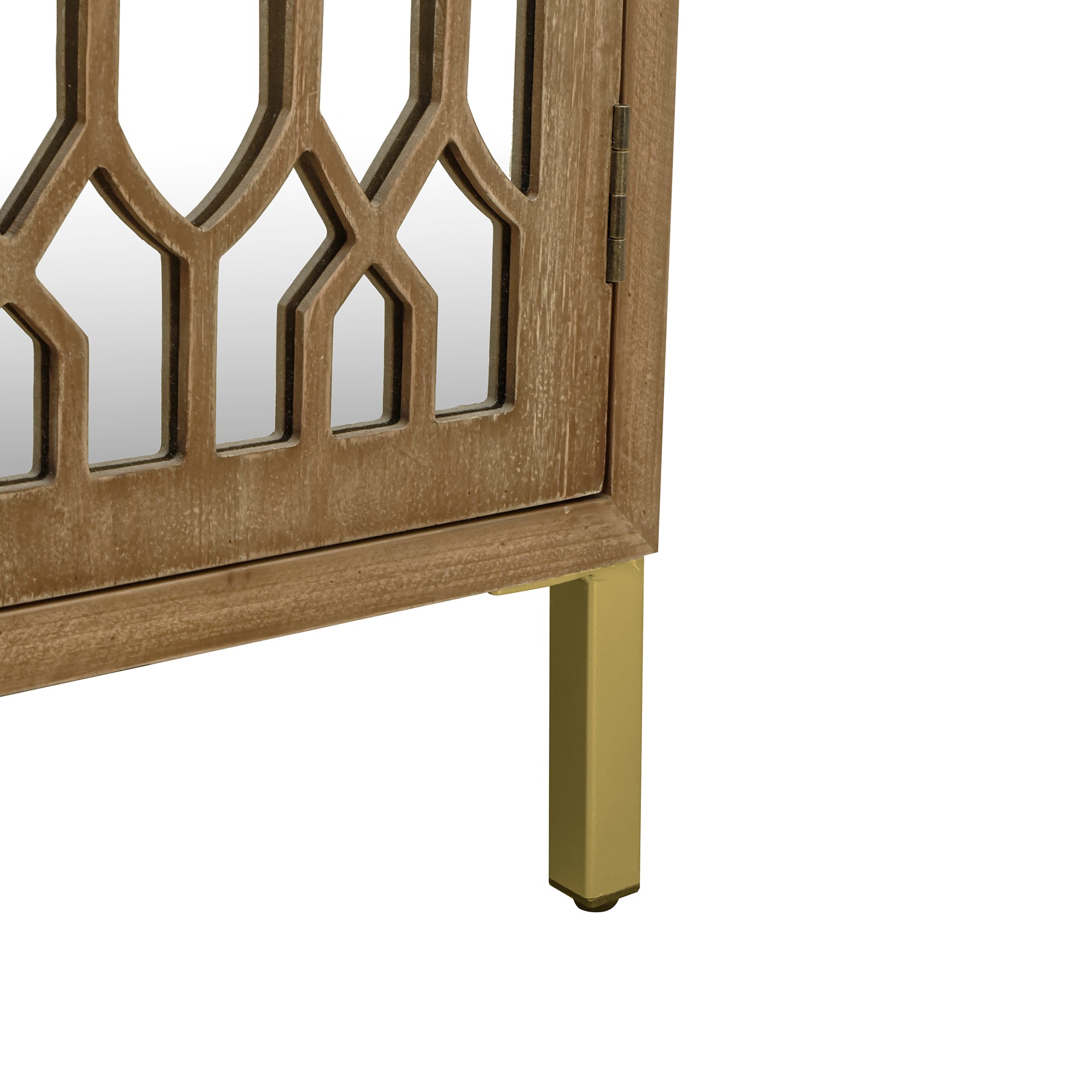 29" Tall Wood 2-door Accent Cabinet in Natural
