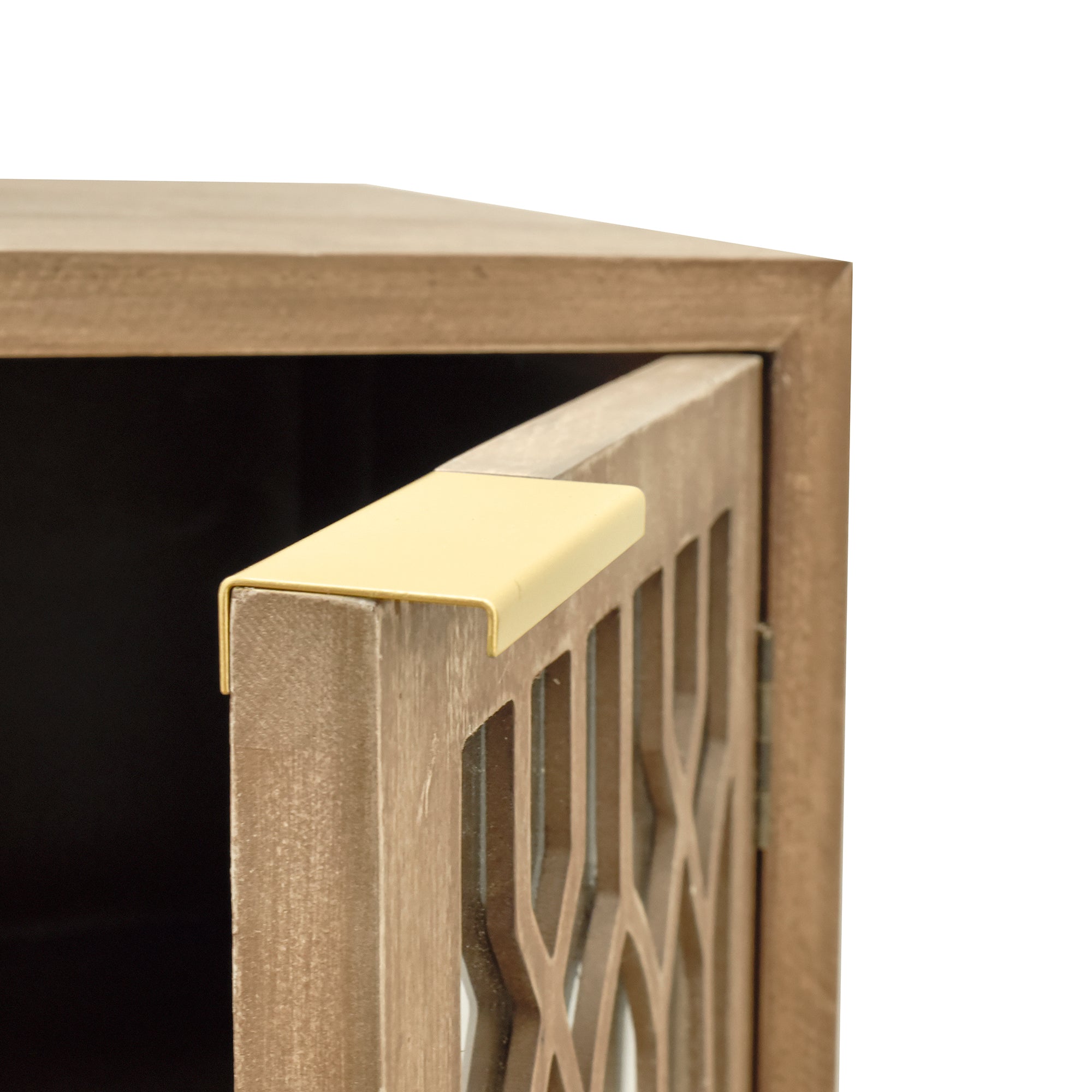 29" Tall Wood 2-door Accent Cabinet in Natural