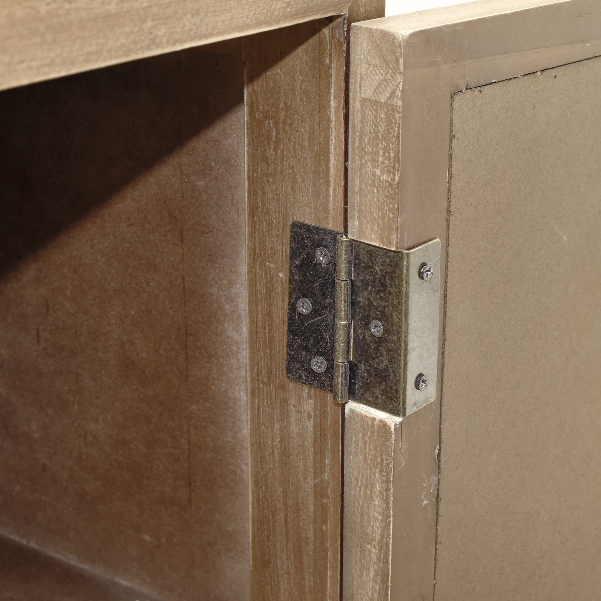 29" Tall Wood 2-door Accent Cabinet in Natural