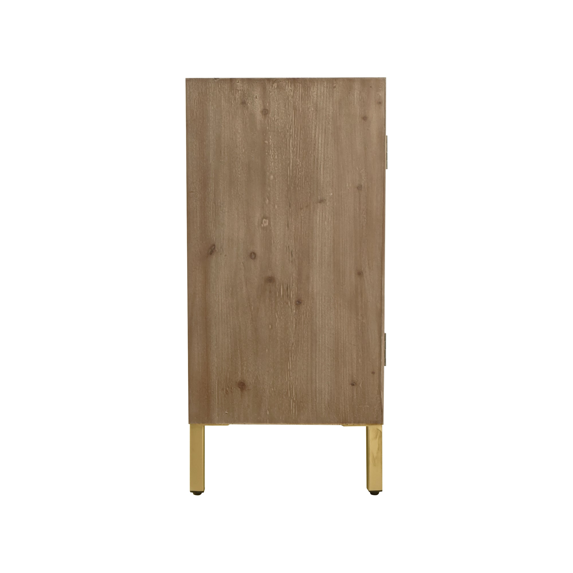 29" Tall Wood 2-door Accent Cabinet in Natural