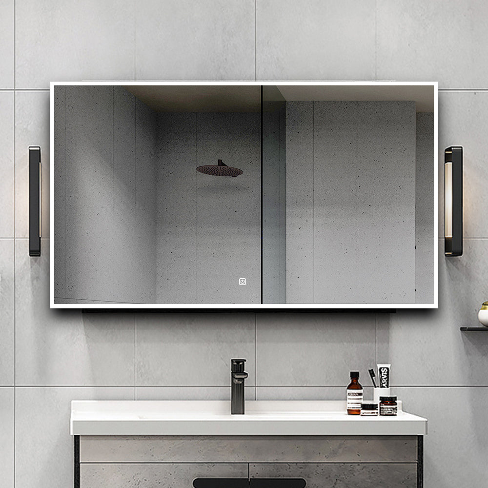 3041Rectangular Frameless Wall-Mount Anti-Fog LED Light Bathroom Vanity Mirror