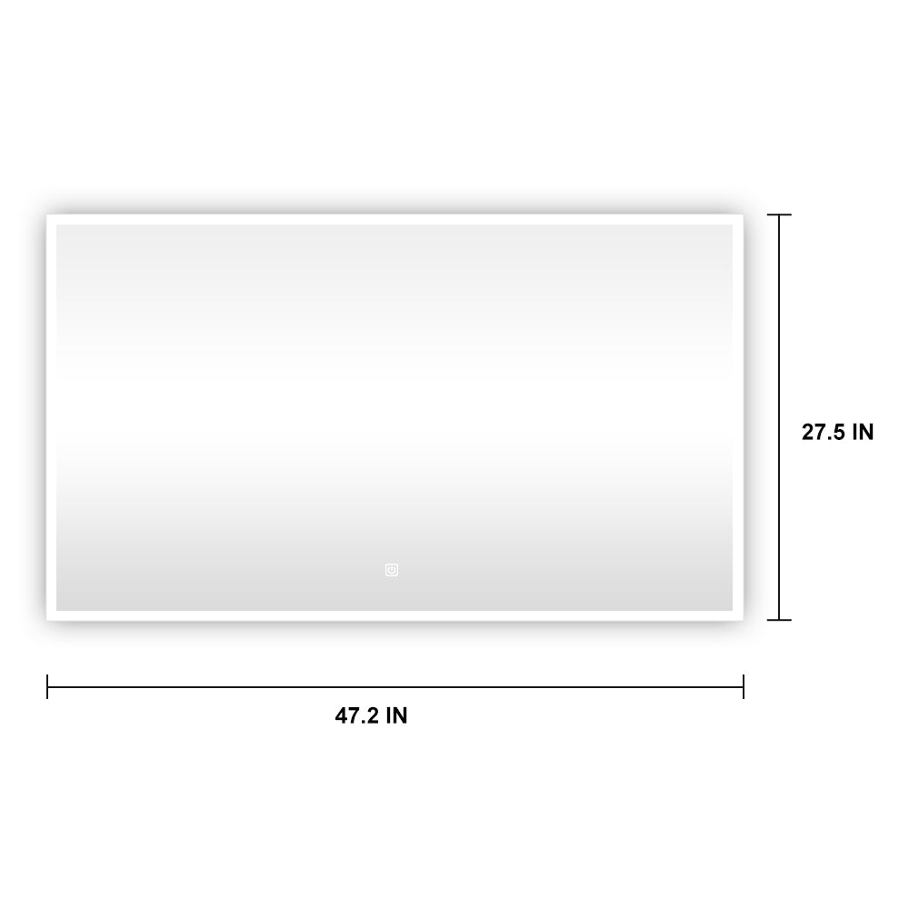 3041Rectangular Frameless Wall-Mount Anti-Fog LED Light Bathroom Vanity Mirror