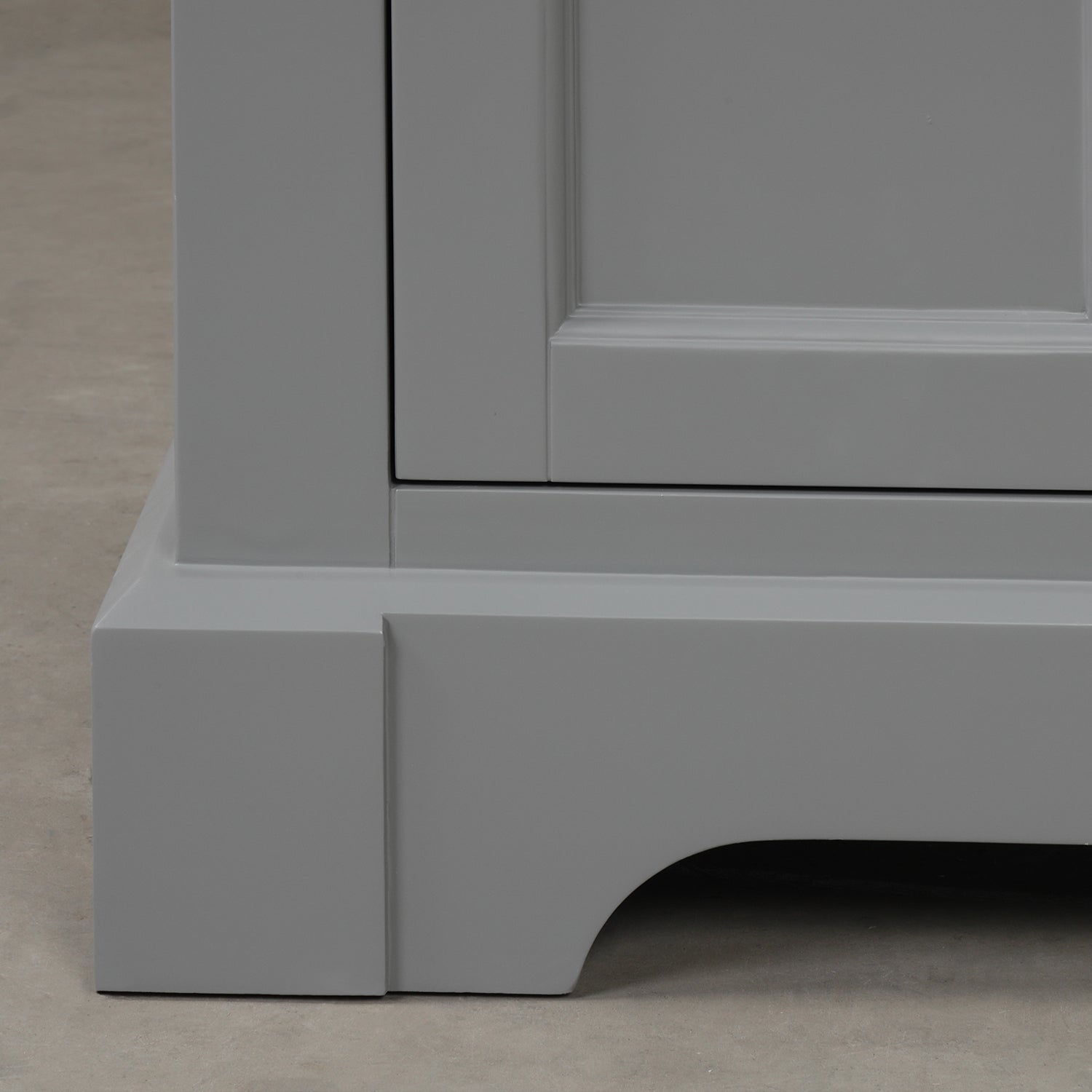 30 in. W x 22 in. D x 33 in. H Bath Vanity in Grey with Carrara White Marble Top