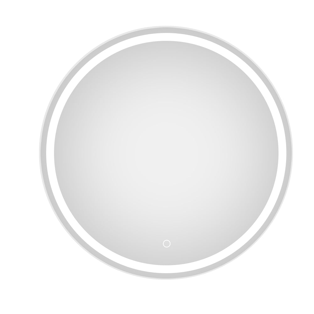24 in. W x 24 in. H Round Frameless Wall-Mount Anti-Fog Bathroom Vanity Mirror